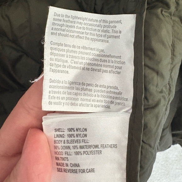 Michael Kors Women's packable Olive Quilted Jacket - Picture 5 of 8